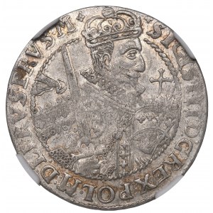 Sigismund III Vasa, Ort 1622, Bromberg - NGC AU Details