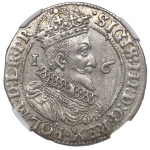 Sigismund III, 18 groschen 1623/4, Danzig - NGC MS62