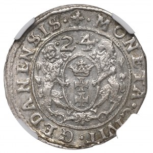 Sigismund III, 18 groschen 1623/4, Danzig - NGC MS62