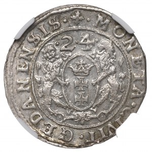 Sigismund III, 18 groschen 1623/4, Danzig - NGC MS62