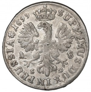 Germany, Preussen, Friedrich III, 18 groschen 1699, Konigsberg