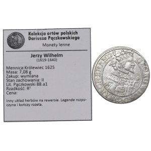 Germany, Preussen, Georg Wilhelm, 18 grochen 1625, Konigsberg