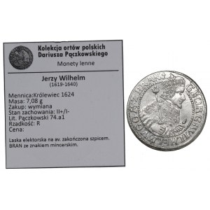 Germany, Preussen, Georg Wilhelm, 18 groschen 1624, Konigsberg