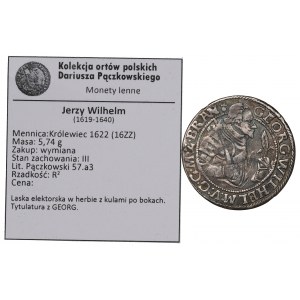 Germany, Preussen, Georg Wilhelm, 18 grochen 1622, Konigsberg