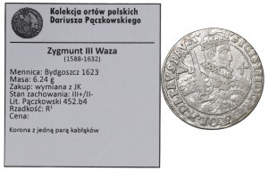 Sigismund III, 18 groschen 1623, Bromberg - PRV M