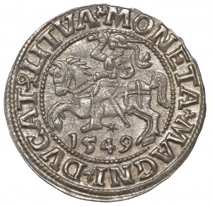 Sigismund II Augustus, Halfgroat 1549, Vilnius - LI/LITVA