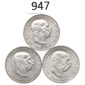 Austria, Lot 1 crown 1914-16