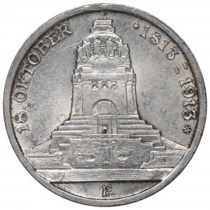 Germany, Saxony, 3 marks 1913 E