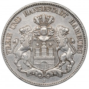 Germany, Hamburg, 5 mark 1904