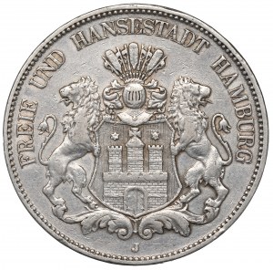 Germany, Hamburg, 5 mark 1904
