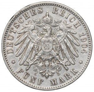 Germany, Hamburg, 5 mark 1904