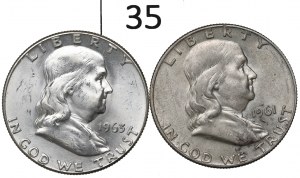 USA, Lot half dollar 1961-63