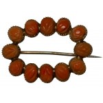 Europe(?), Brooch 1831 - gold, coral