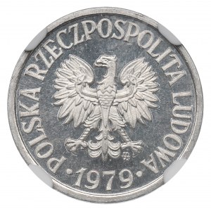 PRL, 10 groszy 1979 - NGC MS65 FR