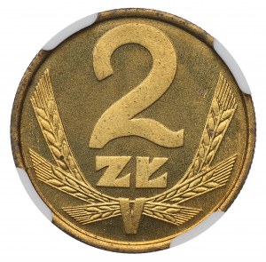 PRL, 2 zloty 1982 - NGC MS66