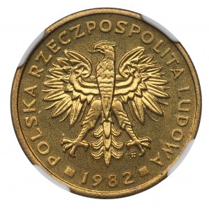 PRL, 2 złote 1982 - NGC MS66