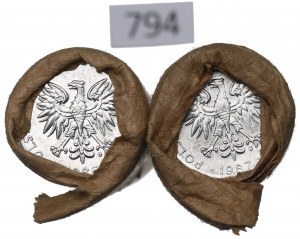 People's Republic of Poland, Mint roll set of 50 pennies 1986-87