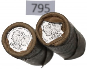 People's Republic of Poland, Set of mint rolls of 10 pennies