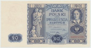 II RP, 20 zloty 1936 AA