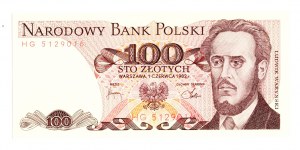 People's Republic of Poland, 100 gold 1982 HG