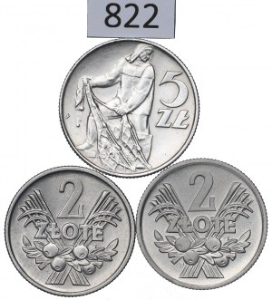 People's Republic of Poland, Set of 2-5 Gold 1960-74