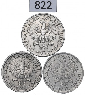 People's Republic of Poland, Set of 2-5 Gold 1960-74