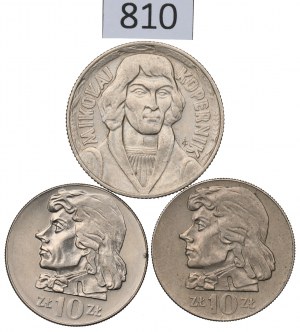 People's Republic of Poland, Set of 10 Gold 1959-72