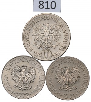 People's Republic of Poland, Set of 10 Gold 1959-72