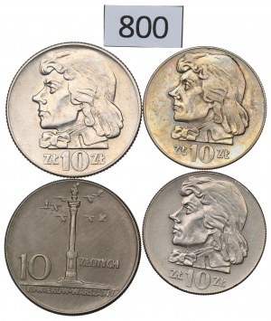 People's Republic of Poland, Set of 10 Gold 1960-71