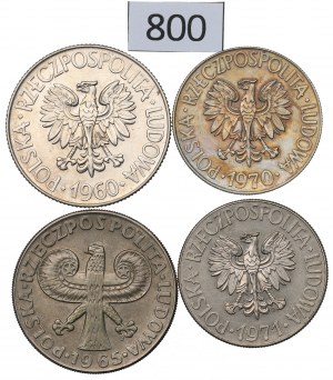 People's Republic of Poland, Set of 10 Gold 1960-71