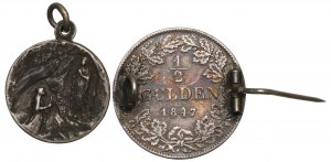 France and Germany, Medal set and 1/2 guilder