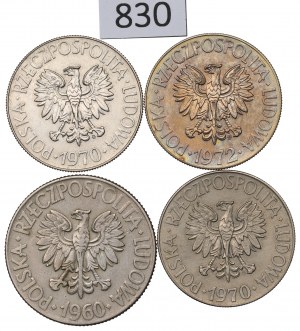 People's Republic of Poland, Set of 10 Gold 1960-72 Kosciuszko