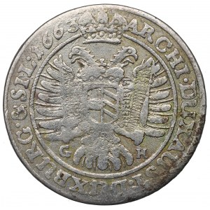 Schlesien under Habsburg, 15 kreuzer 1663, Breslau