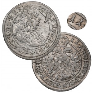 Schlesien under Habsburg, Ioseph I, 3 kreuzer 1711 - date overstriked