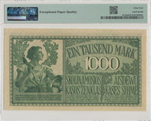 Kaunas, 1000 marks 1918 - 6 digit numbering - PMG 64 EPQ