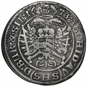 Schlesien under Habsburg, Leopold I, 6 kreuzer 1673, Breslau