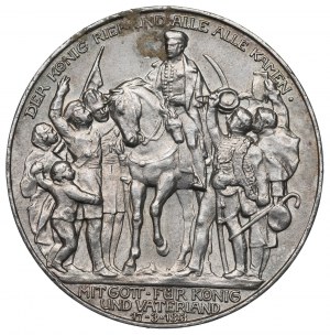 Germany, Preussen, 3 mark 1913 - 100 years of the victory over Napoleon