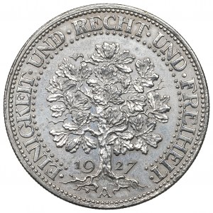 Germany, Weimar Republic, 5 mark 1927 A