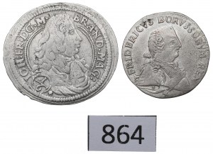 Germany, Prussia, Lot 1/6 thaler and 6 groschen