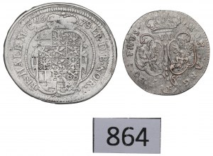 Germany, Prussia, Lot 1/6 thaler and 6 groschen