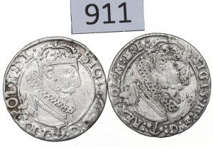 Sigismund III, Lot of 6 groschen 1625-27