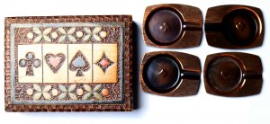 Czechoslovakia, Bridge box including ashtrays