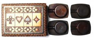 Czechoslovakia, Bridge box including ashtrays