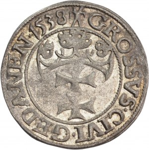 Sigismund I the Old, Grosz 1538, Gdańsk - NICE