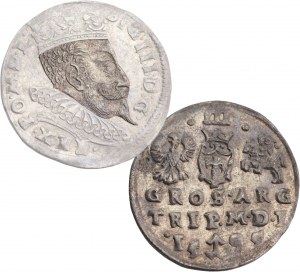 Sigismund III Waza, Trojak 1595, Vilnius - RARE