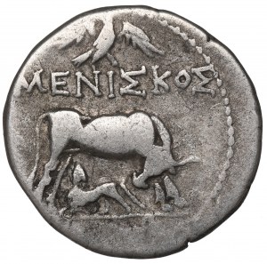 Illyria, Dyrrachium, Drachm, Meniskos and Agathionos (200-30 BC)