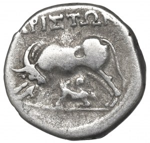 Illiria, Apollonia, Aristen and Mnasia, Drachm