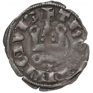 Crusaders, Principality of Achaia, Robert of Taranto, Denarius of Tournois