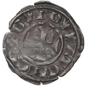 Crusaders, Principality of Achaia, Robert of Taranto, Denarius of Tournois
