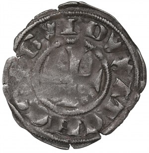 Crusaders, Principality of Achaia, Robert of Taranto, Denarius of Tournois
